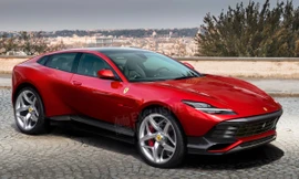 Hình ảnh mới về SUV đầu tiên của Ferrari. Ảnh: Auto Express