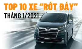 Top 10 mẫu xe 'rớt đáy' ở Việt Nam trong tháng 1