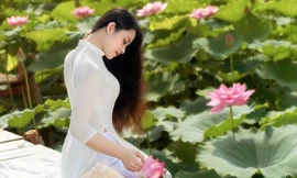 Vẻ đẹp dung dị của nữ sinh Ngân hàng