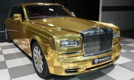 Rolls-Royce Phantom 'vàng óng' thành xe taxi ở Ấn Độ