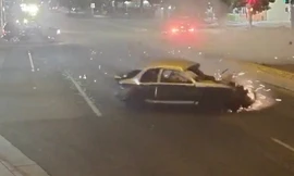 Lái xe say rượu phóng tốc độ cao gây tai nạn ở giao lộ