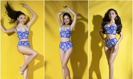 Thí sinh Miss World Việt Nam 'đốt cháy' ngày hè với bikini nóng bỏng