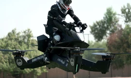 Xe bay Hoverbike không hề dễ điều khiển