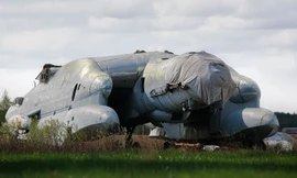 Chiếc Bartini Beriev VVA-14 đang nằm tại Bảo tàng Không quân Trung ương. Ảnh: CNN