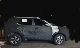 Kia Sonet lộ ảnh chạy thử mới, không có phanh đĩa bánh sau
