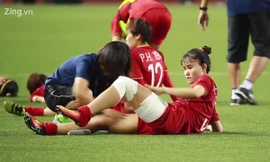 Tuyển thủ bóng đá nữ Việt Nam băng chân quyết đấu Thái Lan