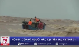 Quân đội điều trực thăng cứu hộ người còn mắc kẹt trên tàu Vietship 01