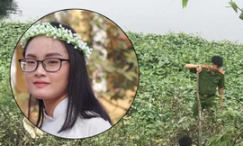 Cơ quan chức năng tiến hành tìm thi thể nữ sinh 