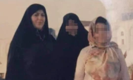 Zahra Ismaili (trái) bị kết án tử hình vì tội giết chồng. 