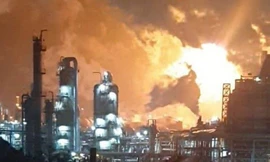 Hiện trường vụ nổ. Ảnh: Yonhap