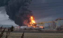 Trực thăng quân sự Ukraine không kích kho dầu ở Nga