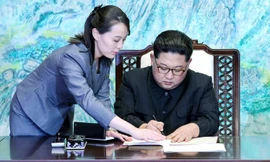 Ông Kim Jong-un và bà Kim Yo-jong.