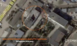 Ảnh vệ tinh hé lộ trung tâm liên lạc Hạm đội Biển Đen Nga bị hư hại vì trúng tên lửa