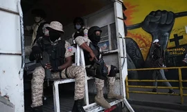 Cảnh sát Haiti. Ảnh: Reuters