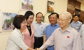 Tổng Bí thư tiếp xúc cử tri các quận Đống Đa, Ba Đình, Hai Bà Trưng