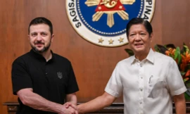 Tổng thống Ukraine đến Manila, cảm ơn Philippines vì tham dự hội nghị hòa bình 
