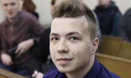 Nhà báo phe đối lập Roman Protasevich (quốc tịch Belarus). Ảnh: Reuters