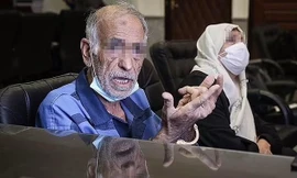 Hai ông bà Akbar và Iran Khorramdin. Ảnh: Tasnim