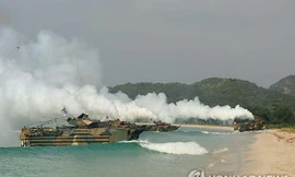 Lực lượng Hàn Quốc trong cuộc tập trận Hổ mang vàng năm 2016 ở Thái Lan. Ảnh: Yonhap