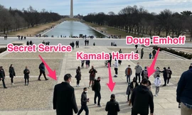 Lộ video mật vụ Mỹ đuổi theo nữ Phó Tổng thống khi tập thể dục hút 4 triệu view