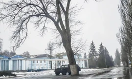 Xe bọc thép nghi của Thụy Sĩ xuất hiện ở Ukraine gây xôn xao