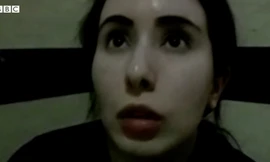 Công chúa Latifa trong đoạn video kêu cứu. 