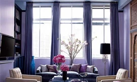 Mê mẩn... sắc tím trong không gian nội thất