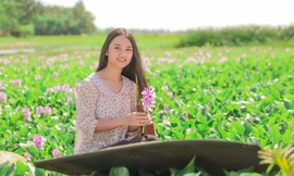 Nữ sinh xứ Nghệ ‘đốn tim’ với hình ảnh thôn nữ