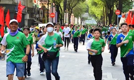 Đông đảo học sinh tại TPHCM tham gia hưởng ứng Ngày chạy Olympic vì sức khỏe toàn dân năm 2021