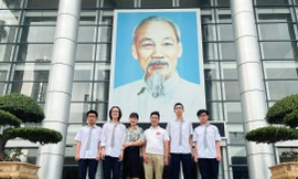 Nam sinh trường Hà Nội - Amsterdam tranh tài cuộc thi Lập mô hình Toán quốc tế