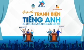 16 đội vào vòng Bán kết cuộc thi Tranh biện tiếng Anh dành cho cán bộ Đoàn, Hội, Đội toàn quốc 