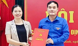 Ban Bí thư Trung ương Đoàn công nhận chức danh Phó Bí thư Tỉnh Đoàn Hòa Bình
