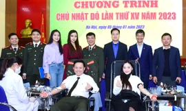 Tuổi trẻ Công an Thủ đô hưởng ứng Chủ nhật Đỏ 