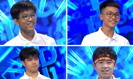 Bốn thí sinh "xông đất" Olympia năm thứ 22. Ảnh: FBCT