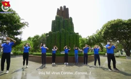 Áo xanh phòng chống Covid-19 bằng vũ điệu Ghen Cô Vy