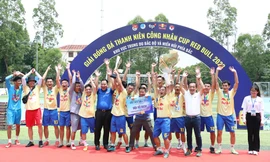 Giải bóng đá Thanh niên công nhân khu vực Trung du Bắc Bộ và miền núi phía Bắc đã có nhà vô địch