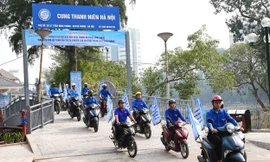 Tuổi trẻ Thủ đô diễu hành, thi rung chuông vàng về văn hóa giao thông