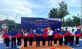 Khánh thành thêm không gian rèn luyện thể thao cho thanh niên