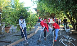 Hơn 295km đường giao thông nông thôn được làm mới