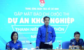 Anh Ngô Văn Cương phát biểu tại chương trình. Ảnh: Dương Triều