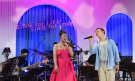 Diva Hồng Nhung make up tại nhà, lên sóng 'Hát để sẻ chia'