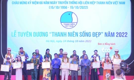 Vinh danh 20 gương thanh niên sống đẹp và 55 cán bộ làm công tác Hội