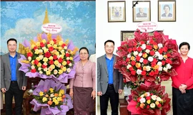 Bí thư Trung ương Đoàn thăm, chúc mừng Tết cổ truyền Đại sứ quán Lào và Campuchia