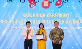 Trung tâm Tình nguyện Quốc gia nhận Giải thưởng Thanh niên Tình nguyện ASEAN+