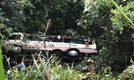 Trên xe chở theo 21 người đa số quê ở Thái Bình.