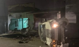 Thực hư vụ xe ô tô trốn chốt nồng độ đâm sập 2 nhà dân ở Uông Bí