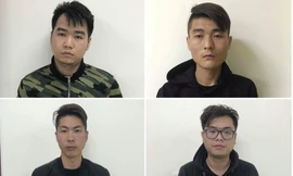 4 đối tượng bị khởi tố đều mang quốc tịch Trung Quốc.