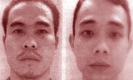 Đối tượng Đào Văn Tâm và Nguyễn Doãn Thụy. Ảnh: Công an cung cấp