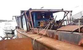 Hy hữu, trộm tàu thủy hơn 400 tấn từ Hải Dương sang Hải Phòng tiêu thụ 