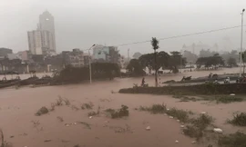 Nước sông Ka Long dâng cao, TP Móng Cái ngập một số khu vực